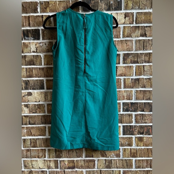 Zara Blue Pleated Sheath Mini Dress - Picture 7 of 11